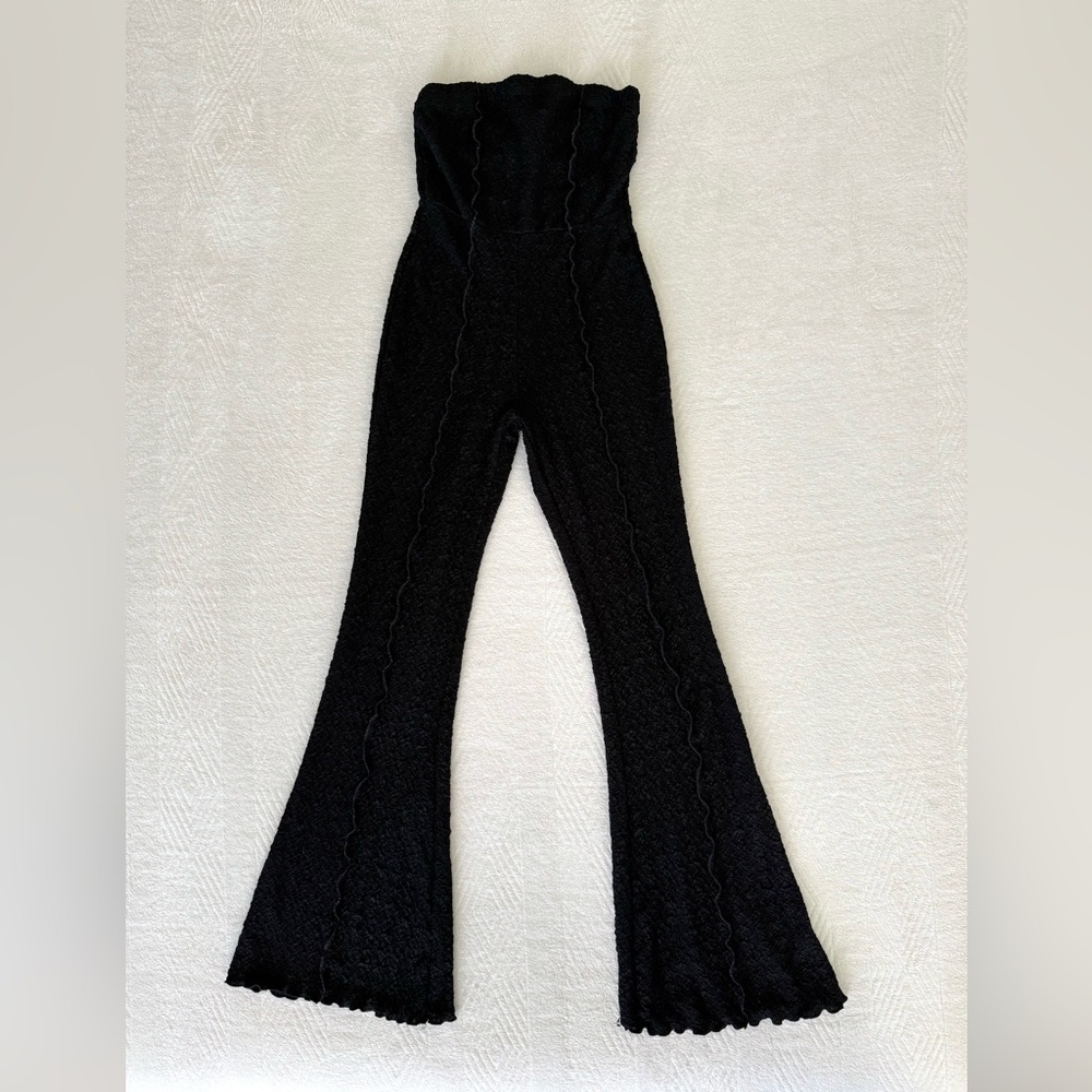 Fashion Nova Black Flare Jumpsuit